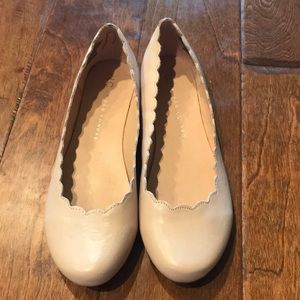 Women’s Blush LC Ballet Flats with Scallop Edge size 8M